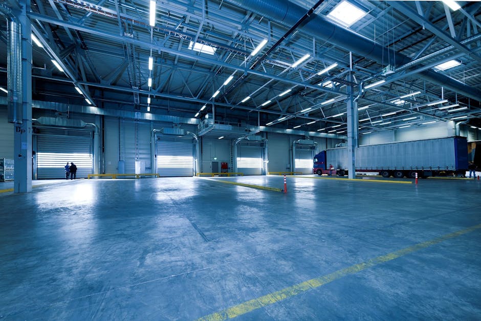 Large warehouse as industrial real estate object