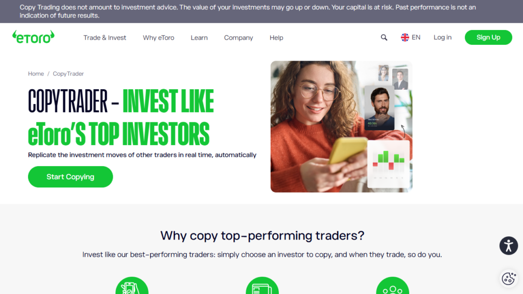 eToro best day trading platform for beginners