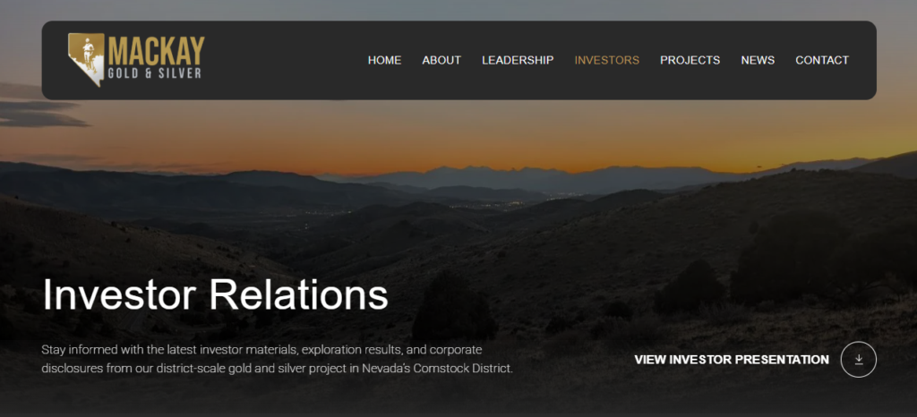 Mackay Gold and Silver Corp launch on TSX