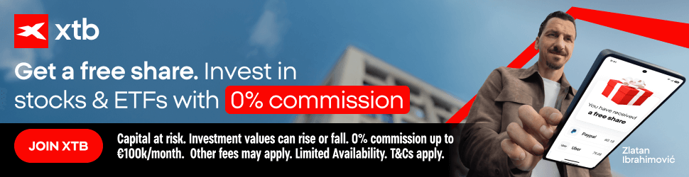 XTB free stock reward